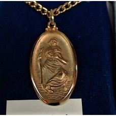 St Christopher Medal with chain